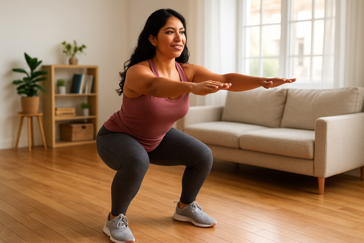 errores al hacer sentadillas