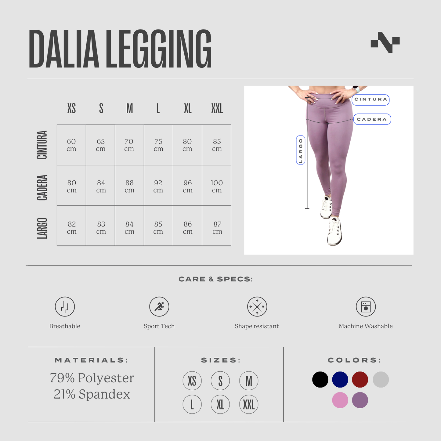 3-Pack Dalia | Legging deportivo