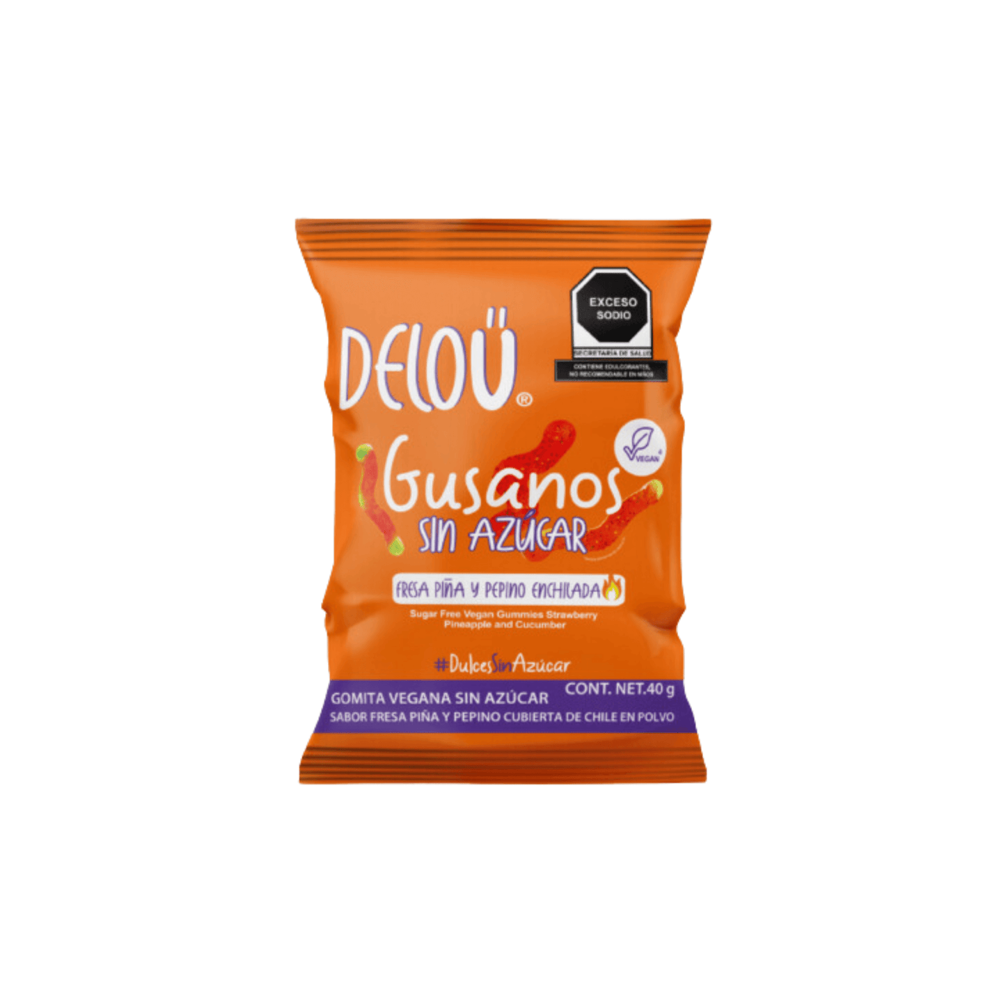 Gusanos enchilados