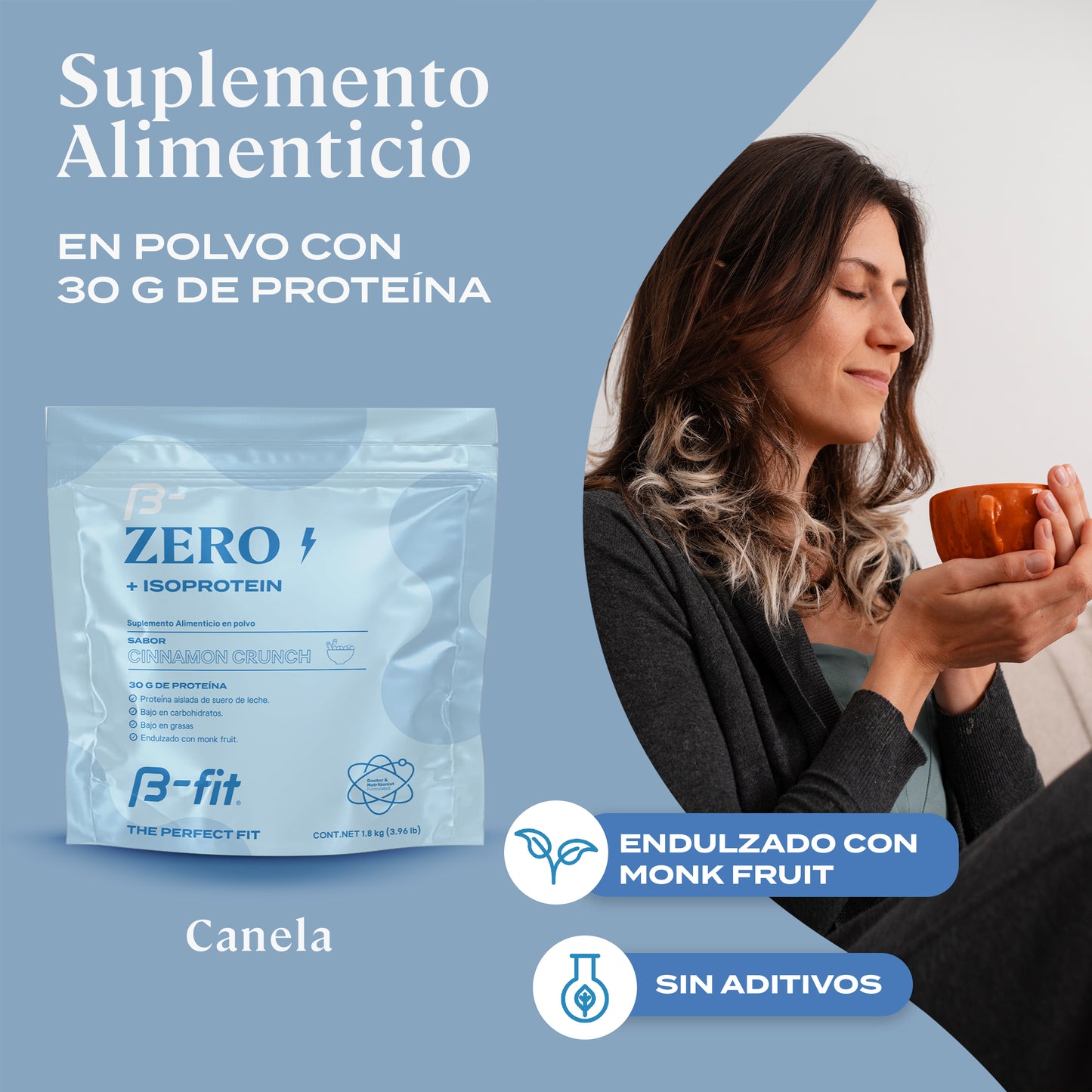 Proteina Zero+ Isolated - 51 porciones (1.8 Kg)