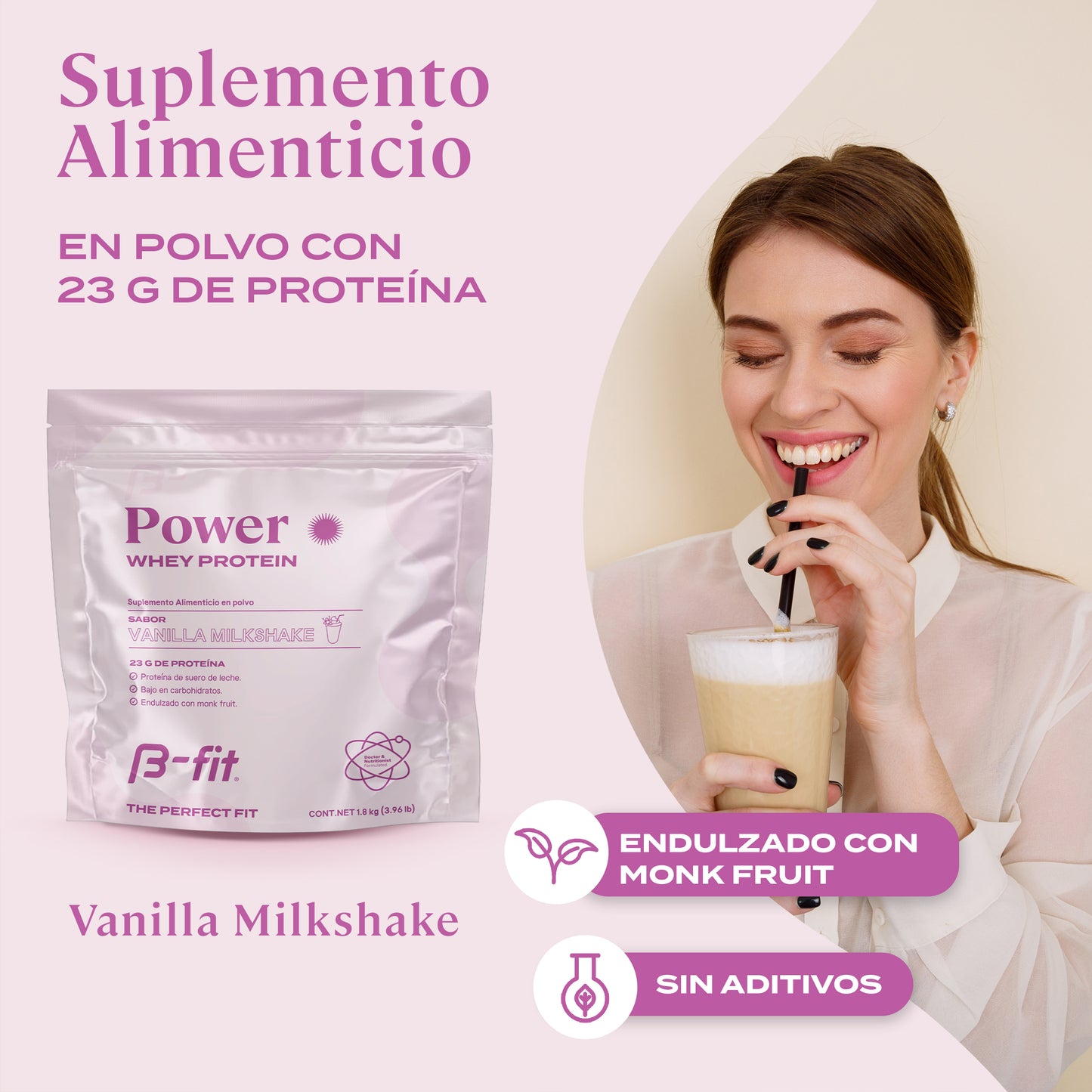 Proteína Whey - 60 porciones (1.8 Kg)