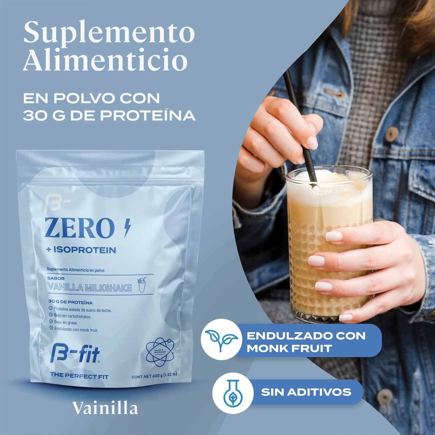 Proteina Zero+ Isolated - 1 porción (35g)