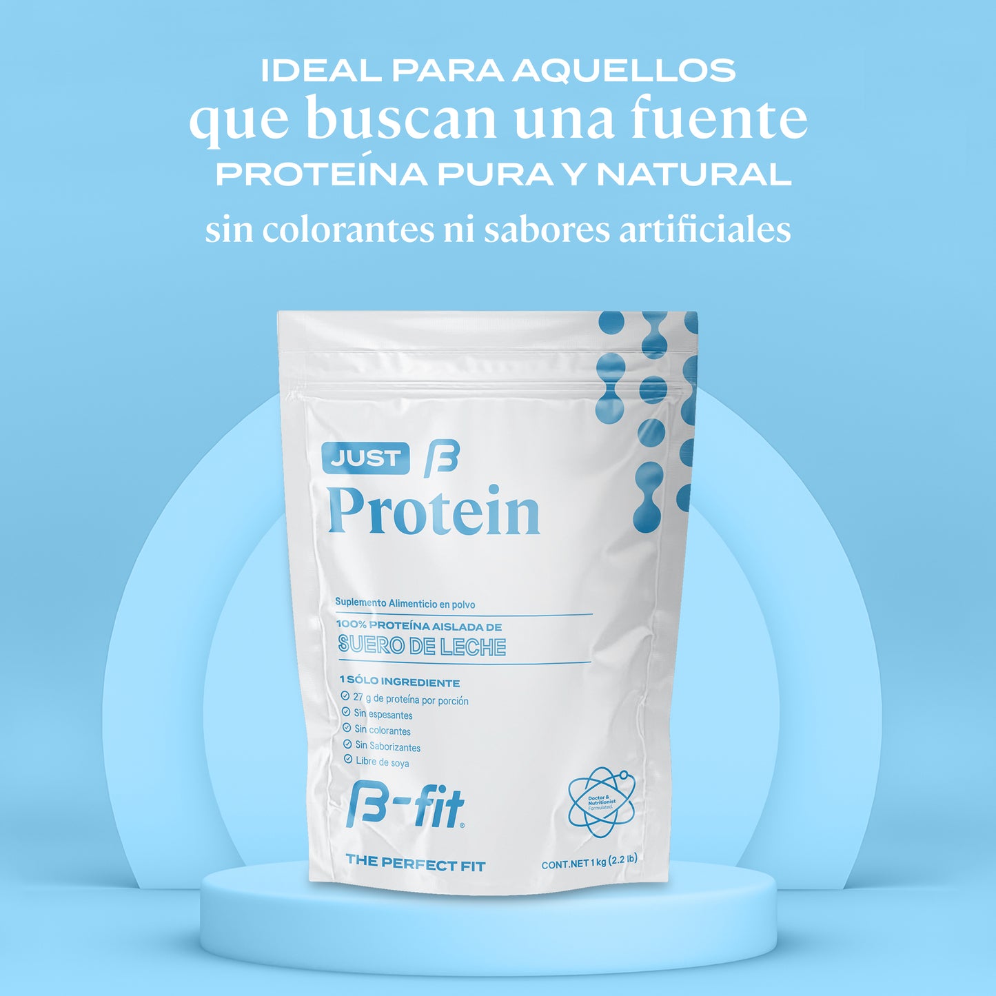 Just Protein | Proteína 100% pura sin sabor - 33 porciones (1 Kg)