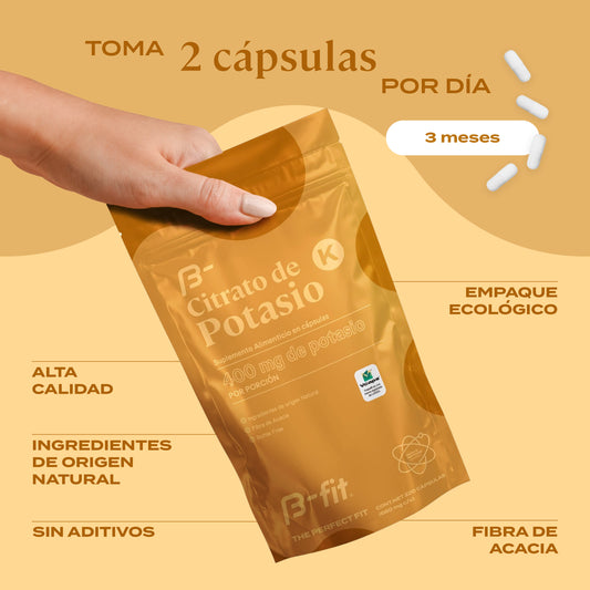 Citrato de Potasio - 220 Cápsulas