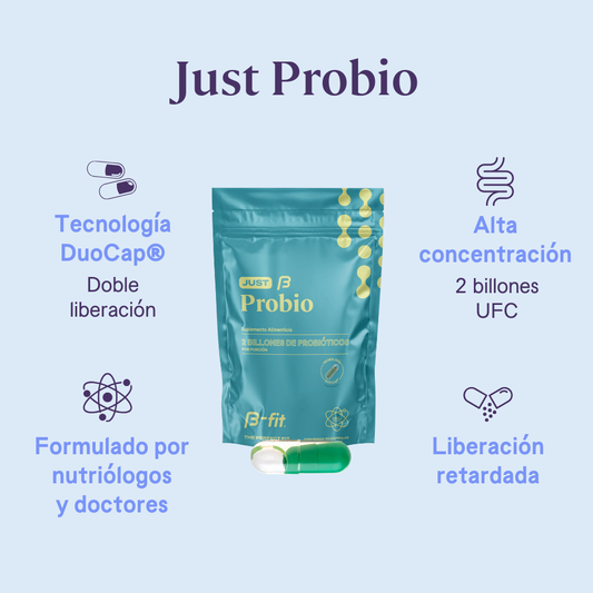 Just Probio probióticos y prebióticos DuoCap®