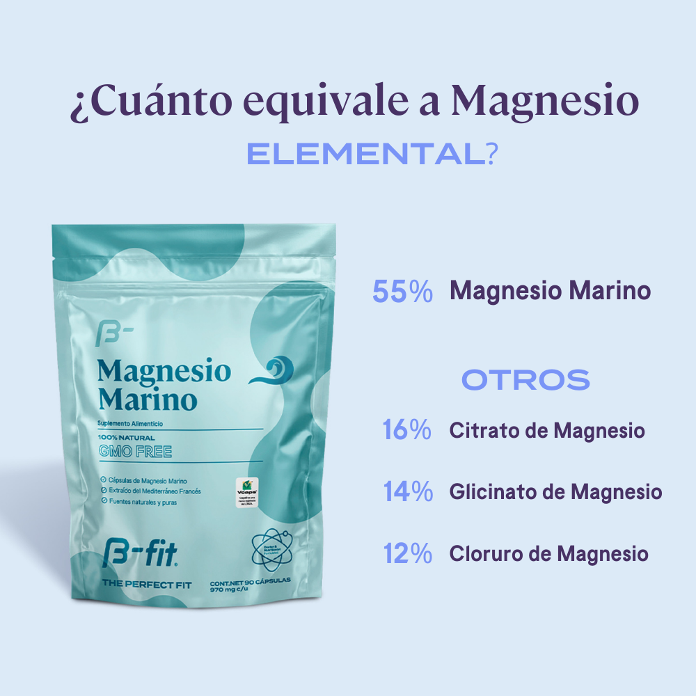 Magnesio Marino 100% Natural - 90 Cápsulas