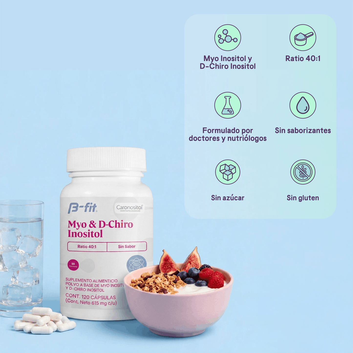 Just Inositol - 120 cápsulas | 30 porciones