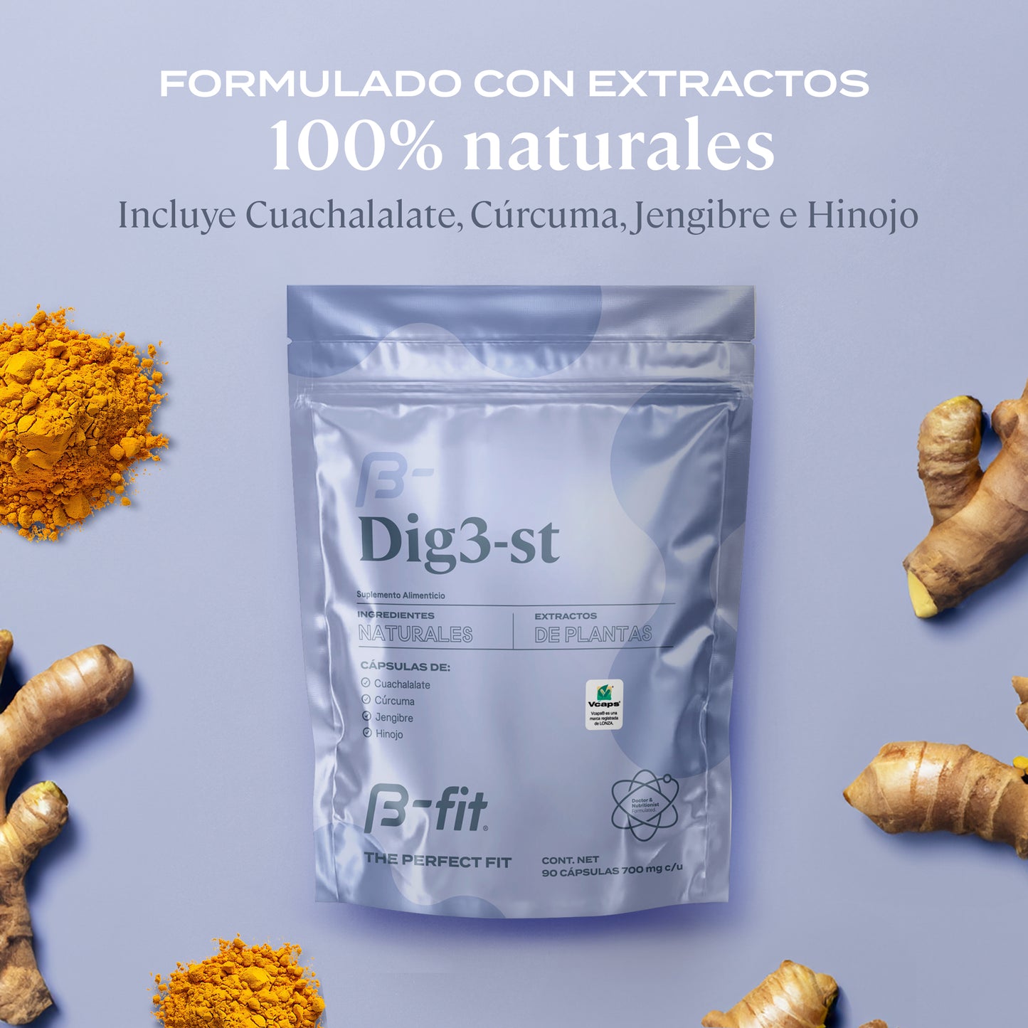 Digestivo herbal DIG3-ST - 90 Cápsulas