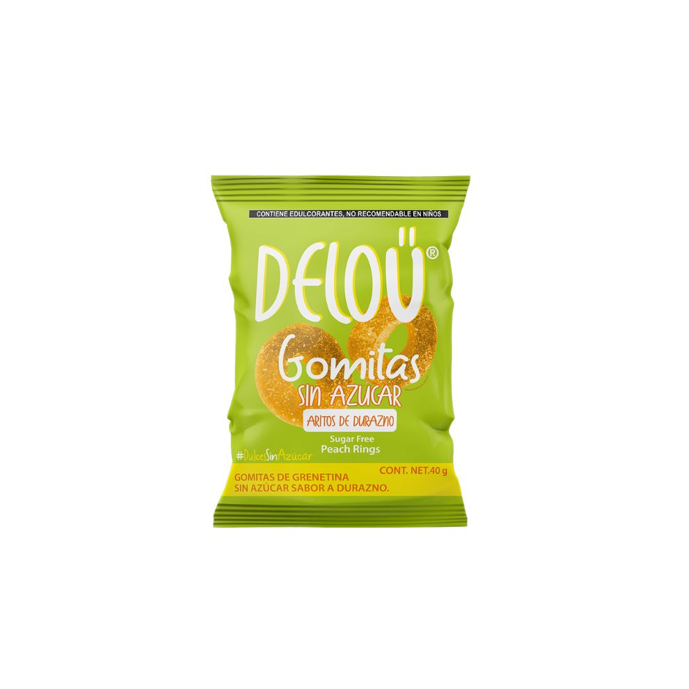 Deloü Aritos sabor Durazno sin azúcar