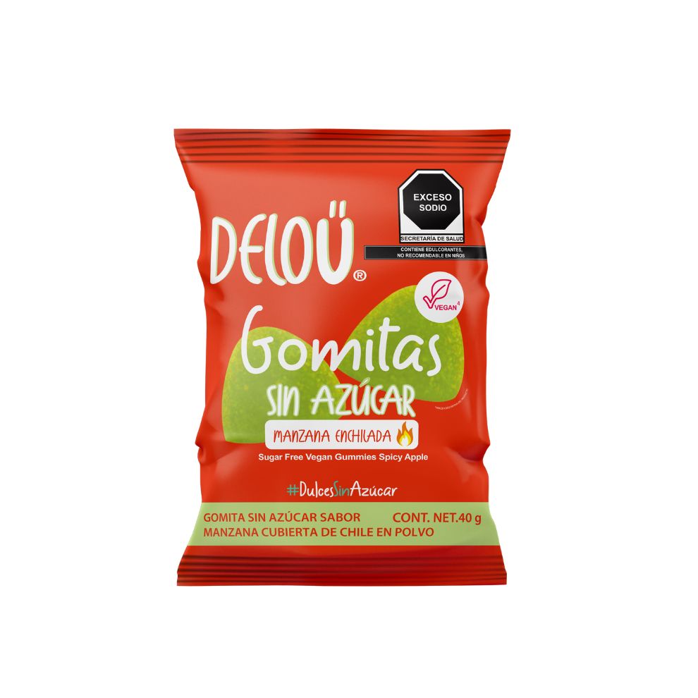 Deloü Gomitas sabor Manzana Enchilada sin azúcar