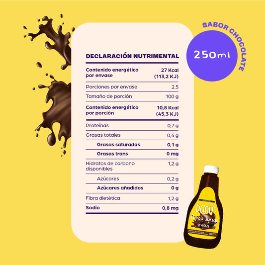 Deloü Choco Syrup sin Azúcar