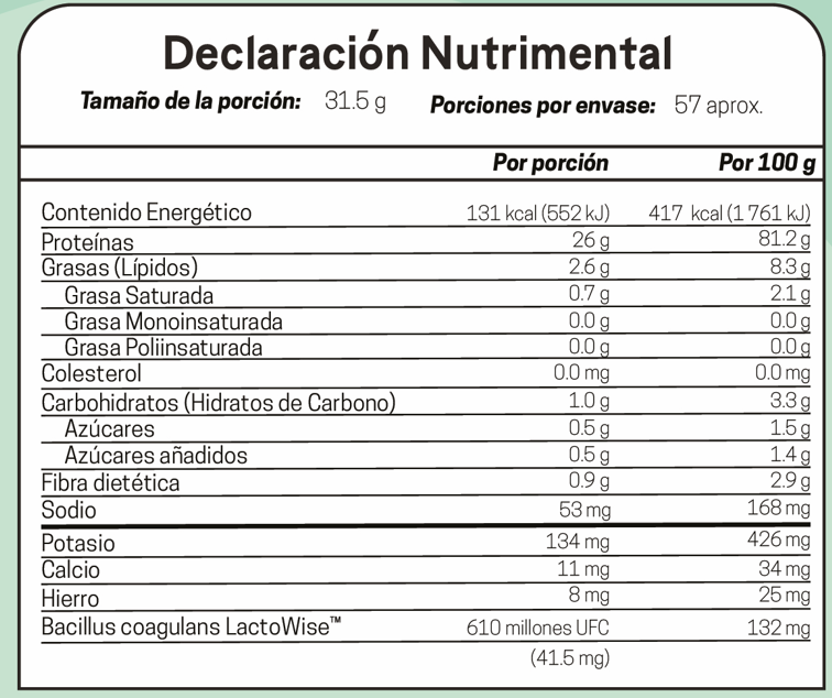 Proteína Vegana sabor Chocobrownie - 1.8 Kg (57 servicios)