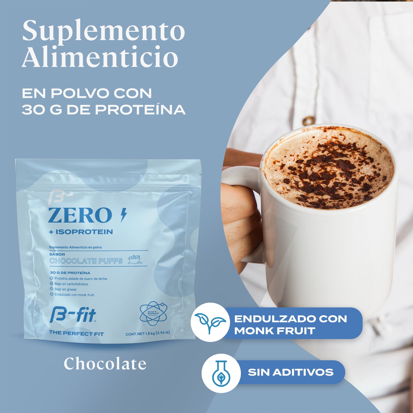 Proteina Zero+ Isolated - 51 porciones (1.8 Kg)