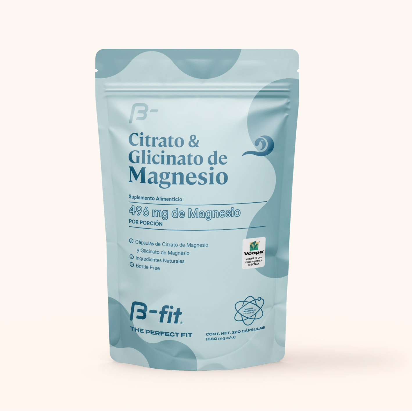 Citrato y Glicinato de Magnesio - 220 Cápsulas