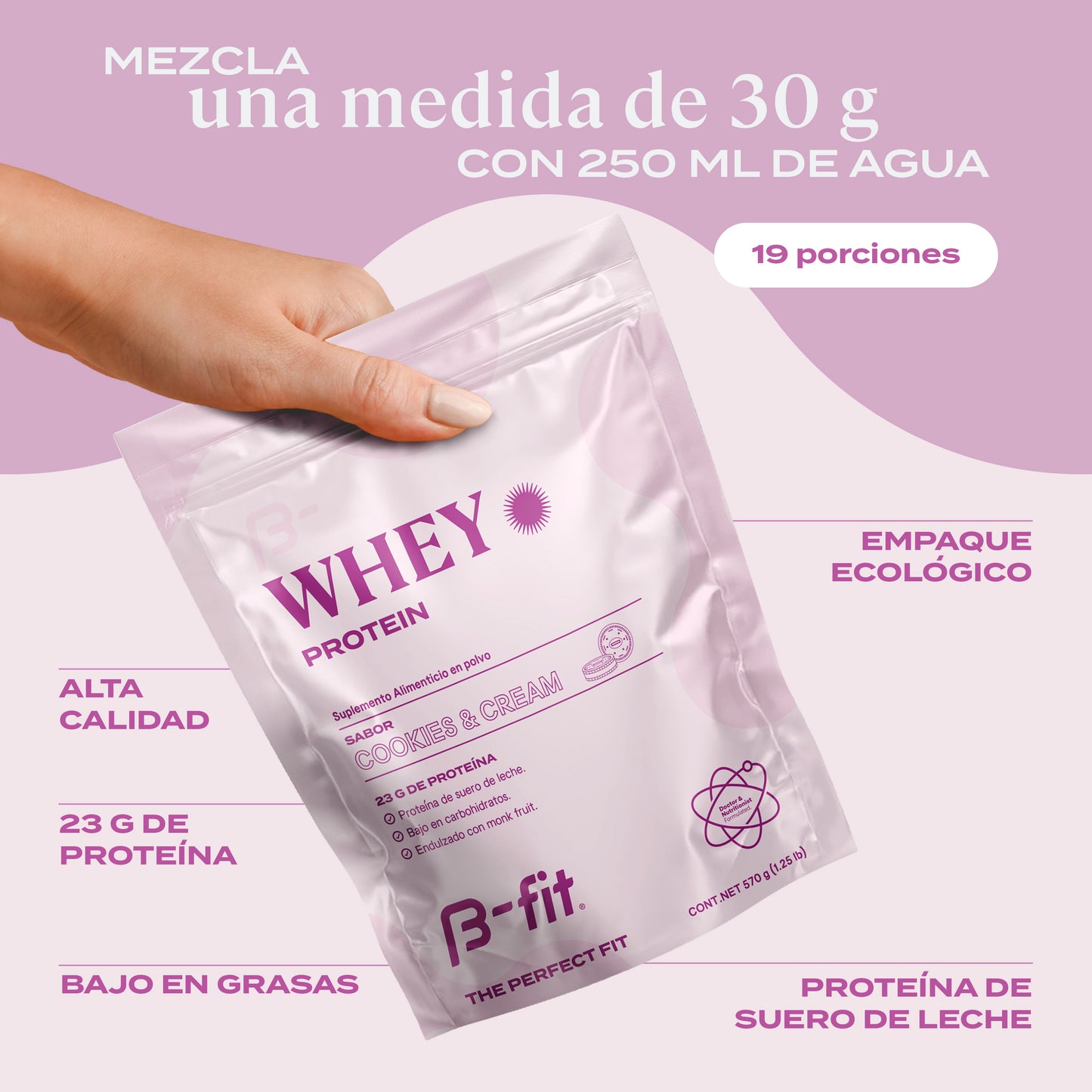 Proteína Whey - 19 porciones (570g)