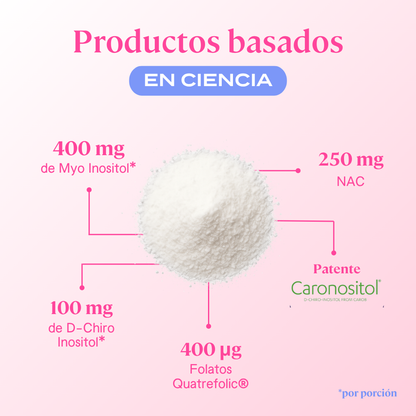 Inositol 40:1 + Folatos y NAC - Polvo