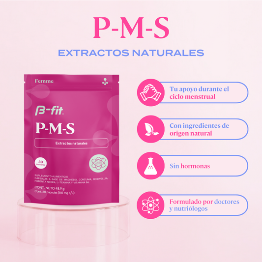 PMS™ suplemento para ciclo menstrual - 60 cápsulas | 30 porciones