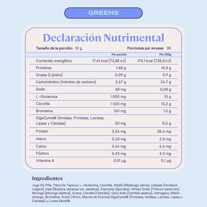 B-Greens Jugo Verde en Polvo - 30 porciones