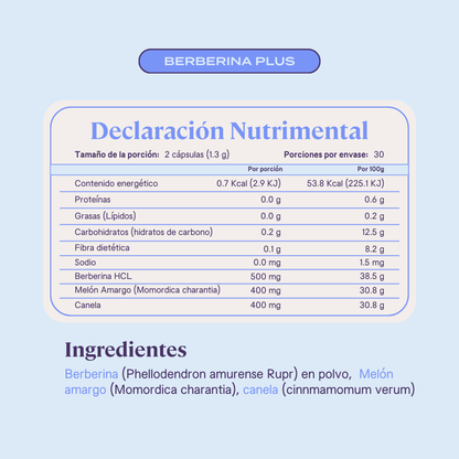 Berberina Plus - 60 Cápsulas