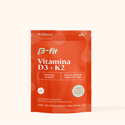 Vitamina D3 + K - 120 Cápsulas