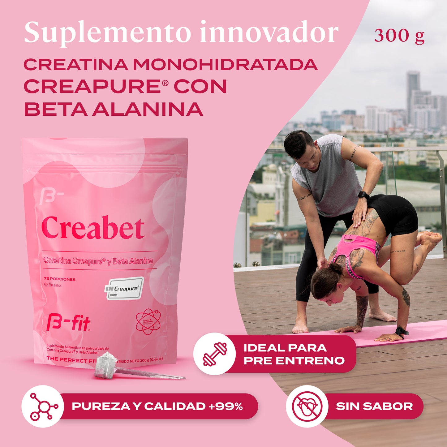 Creabet Creatina + Beta Alanina Creapure® | B-fit