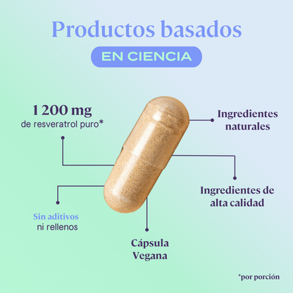 Resveratrol - 120 Cápsulas | 60 porciones