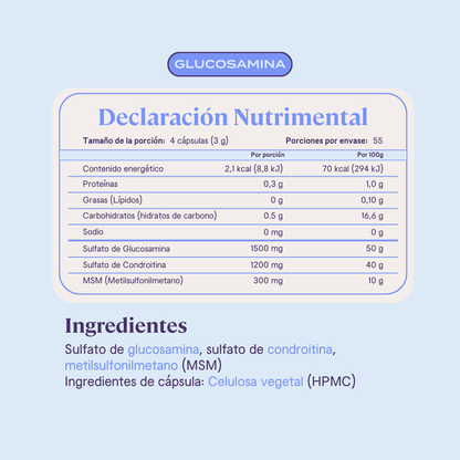 Glucosamina + Condroitina - 220 Cápsulas