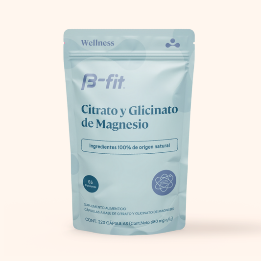 Citrato y Glicinato de Magnesio - 220 Cápsulas | 55 porciones