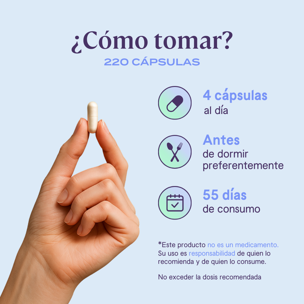 Citrato y Glicinato de Magnesio - 220 Cápsulas | 55 porciones