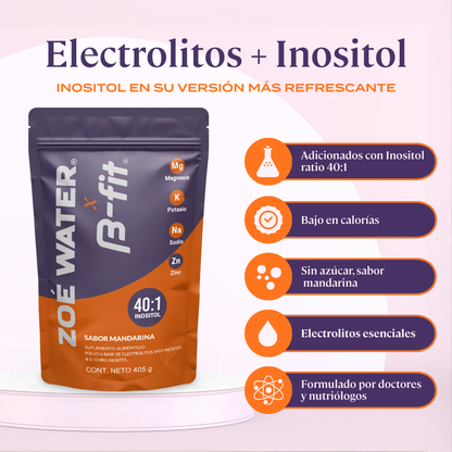 Electrolitos con Inositol Zoé Water x B-Fit - Polvo