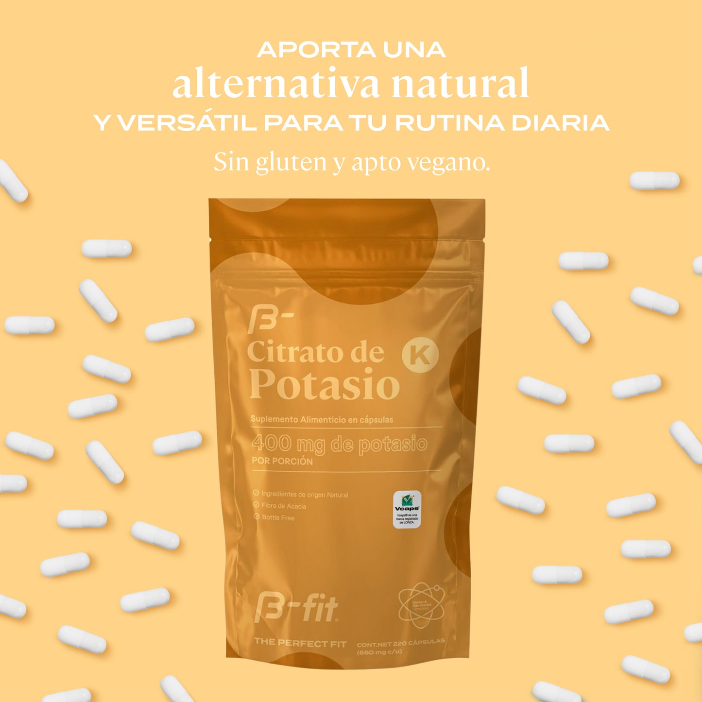 Citrato de Potasio - 220 Cápsulas