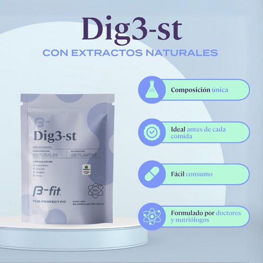 Digestivo herbal DIG3-ST - 90 Cápsulas