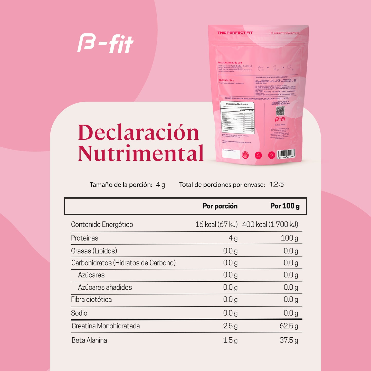 Creabet Creatina + Beta Alanina | B-fit