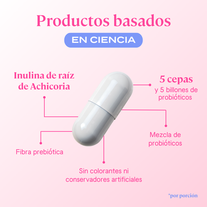 Intimelle Probióticos Femeninos - 60 cápsulas | 30 porciones