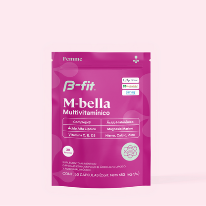 M-Bella Multivitamínico Mujer - 60 Cápsulas | 30 Porciones