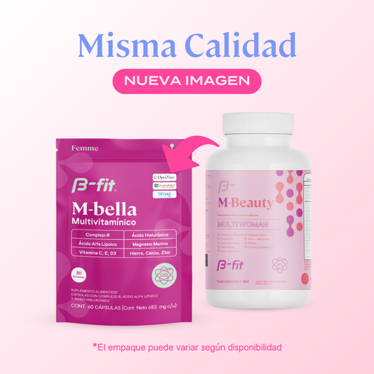 M-Bella Multivitamínico Mujer - 60 Cápsulas | 30 Porciones