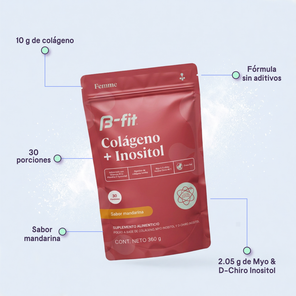 Colágeno + Inositol - 30 porciones