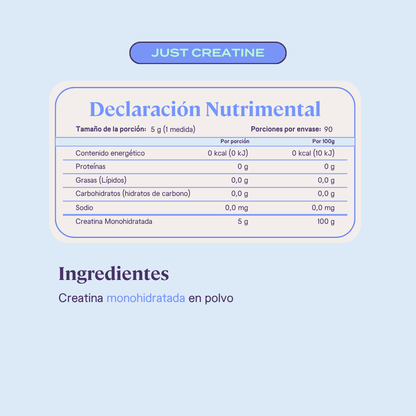 Creatina Monohidratada Just Creatine