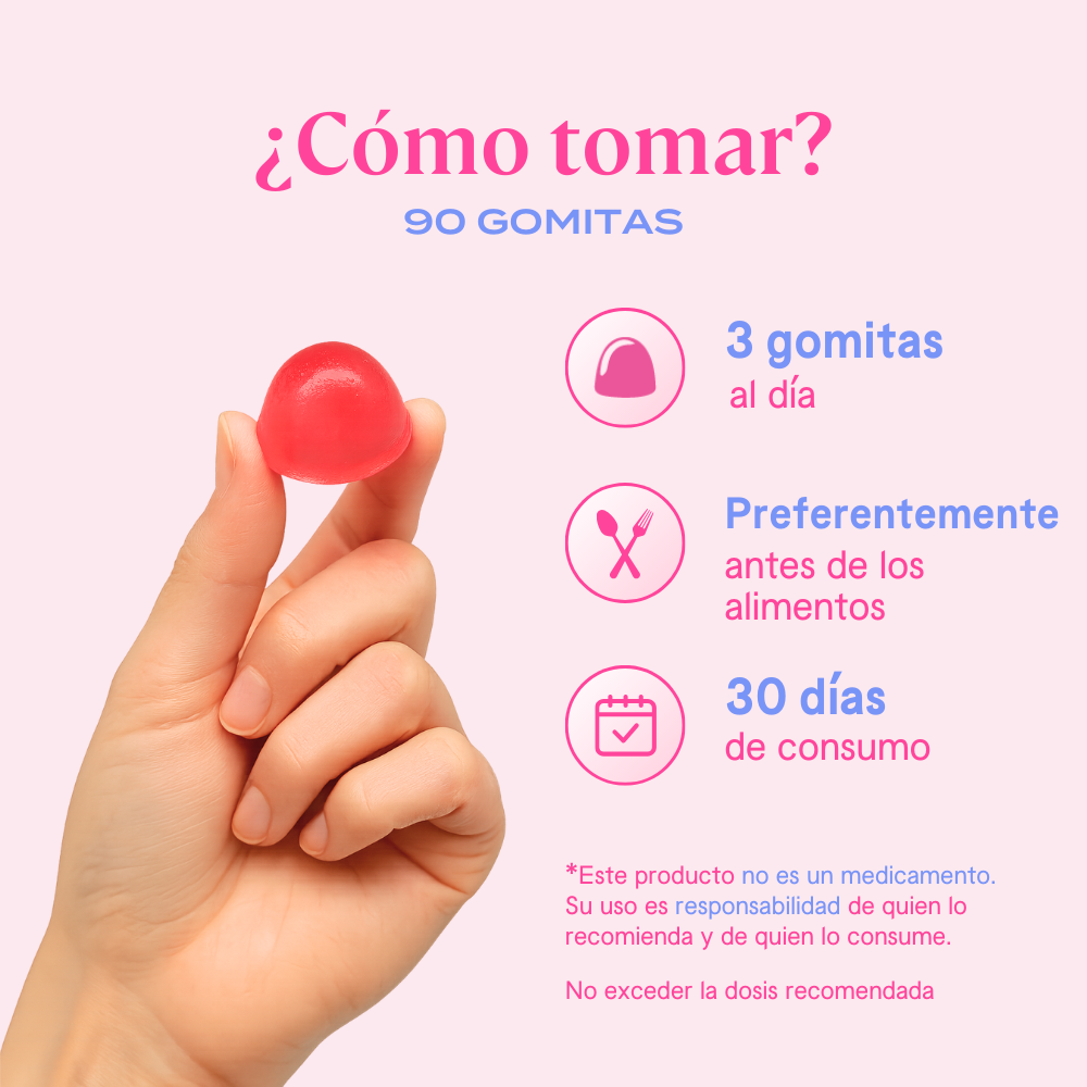 Gomitas de Vinagre de Manzana y Citrato de Magnesio - 90 Gomitas | 30 porciones