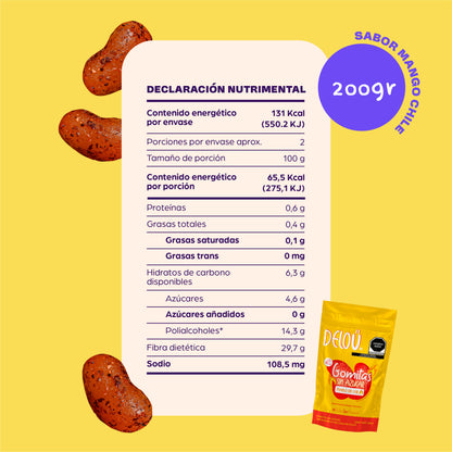Deloü Manguitos Enchilados sin azúcar