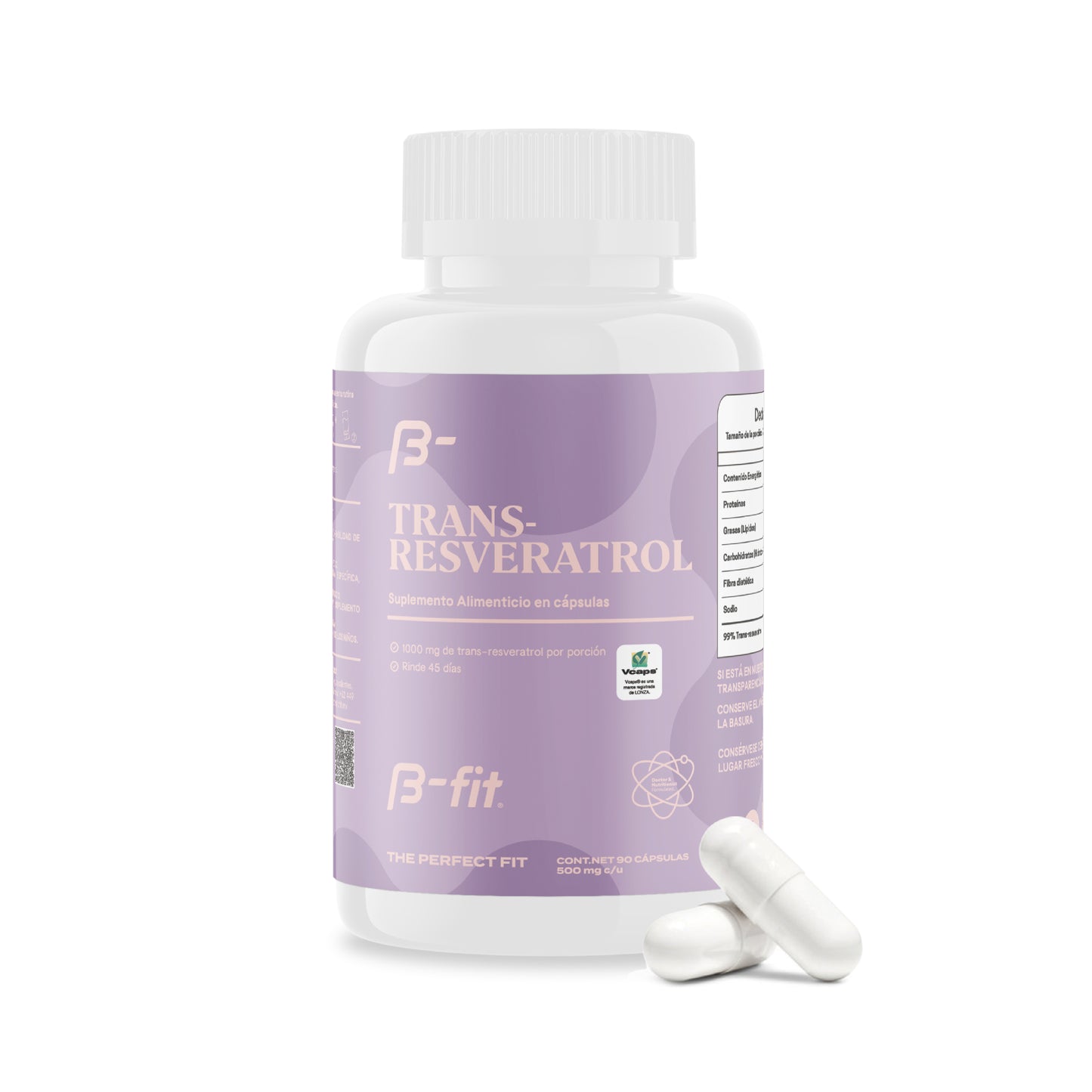 Trans-Resveratrol - 90 cápsulas | B-fit