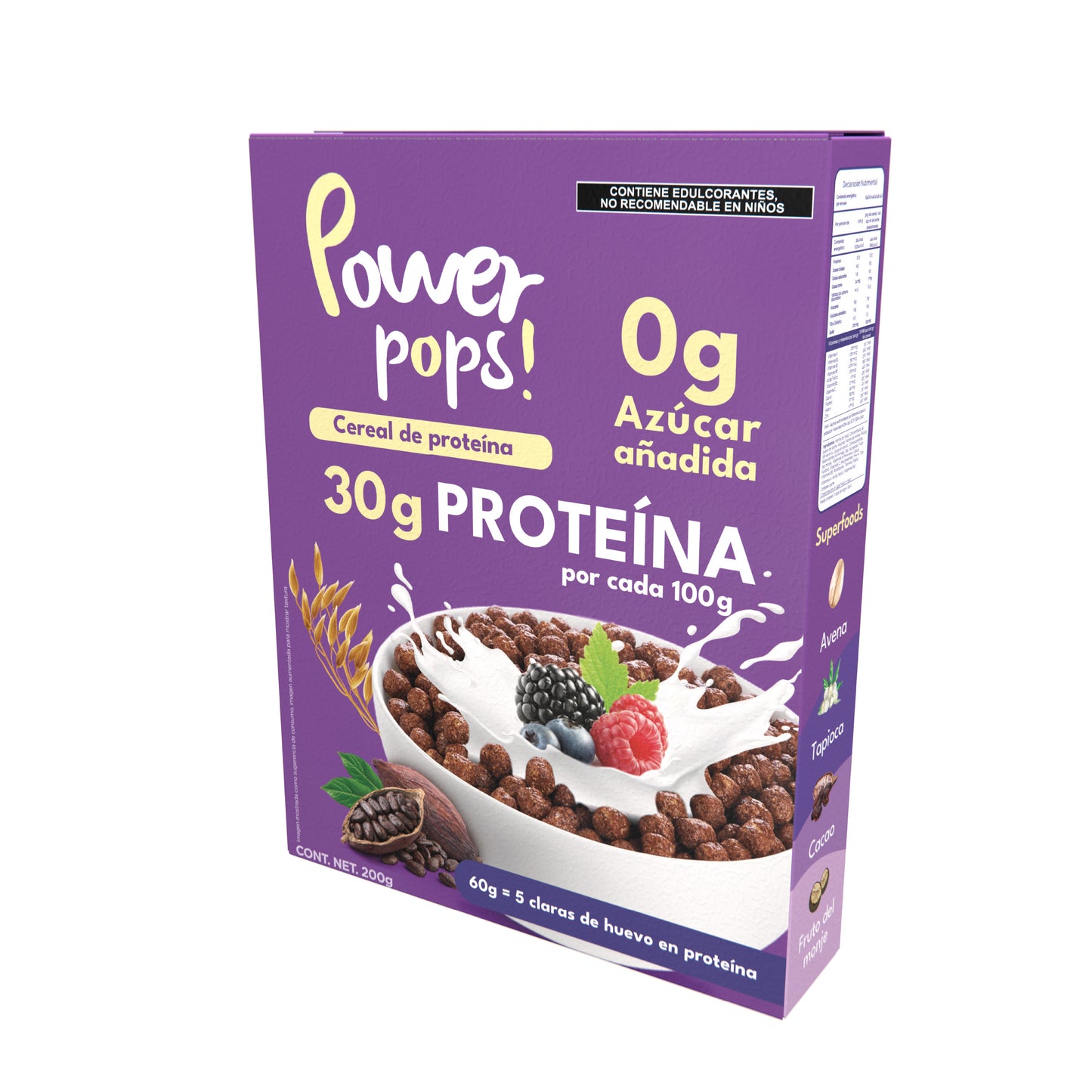 Cereal Alto En Proteína (200gr) | Power Pops!