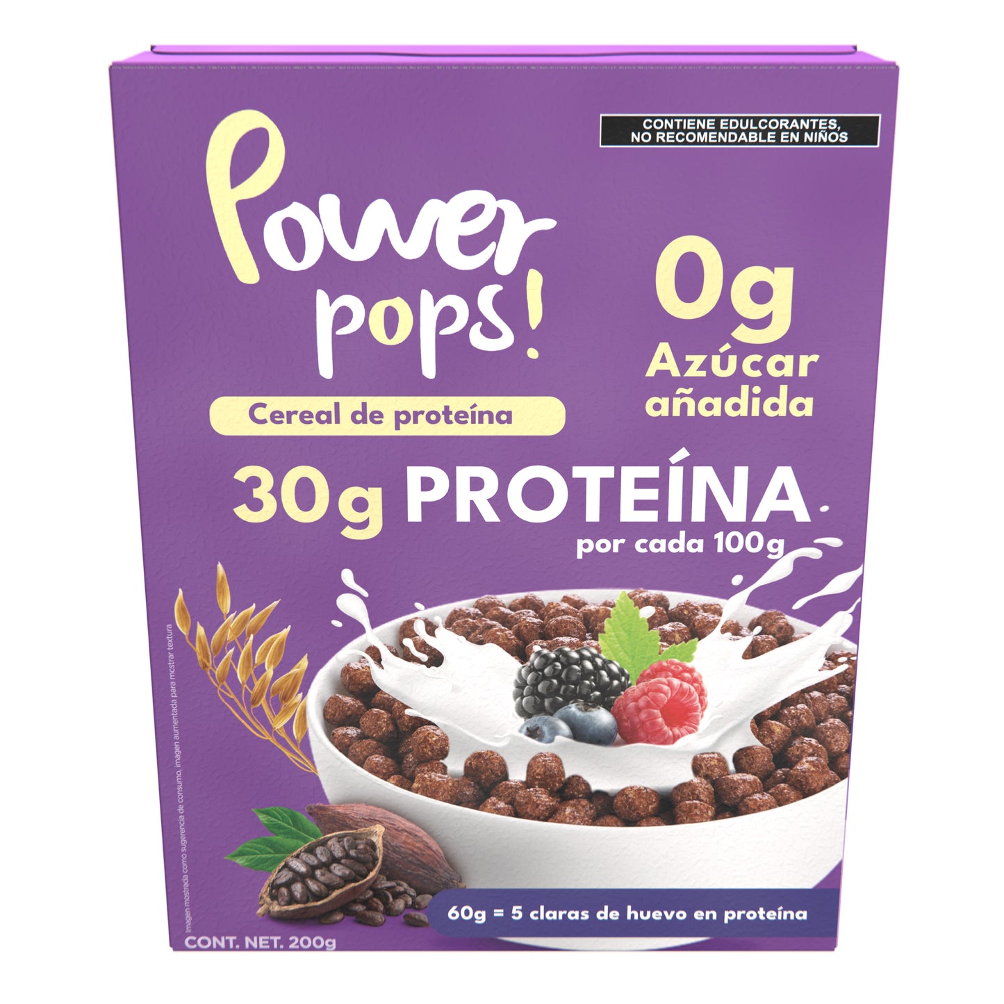 Cereal Alto En Proteína (200gr) | Power Pops!