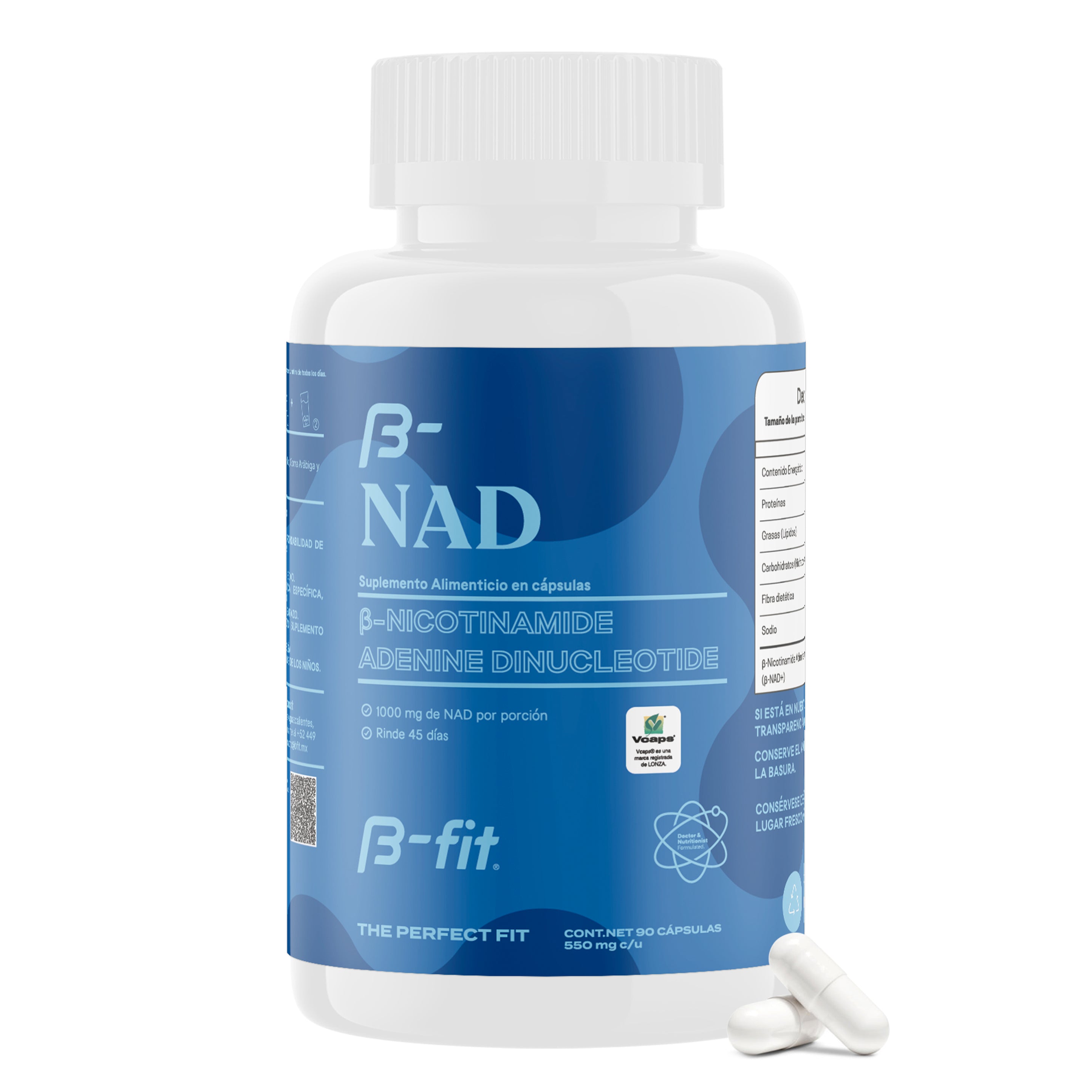 Suplemento NAD de Alta Calidad 1000 mg por Porción Bfit