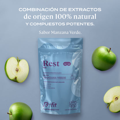 Nootrópicos Naturales | Rest N8 sabor manzana verde - 150g