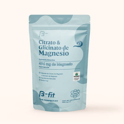 Citrato y Glicinato de Magnesio - 220 Cápsulas
