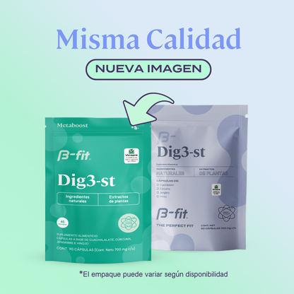 Digestivo herbal DIG3-ST - 90 Cápsulas