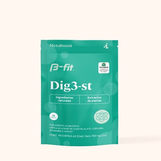 Digestivo herbal DIG3-ST - 90 Cápsulas | 45 porciones
