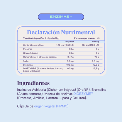 Enzymas Blend (DIGEZYME®) - 90 Cápsulas