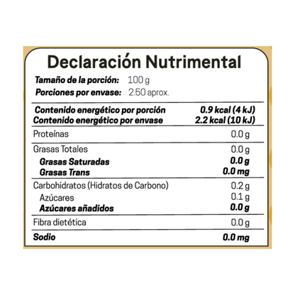 Tabla nutrimental
